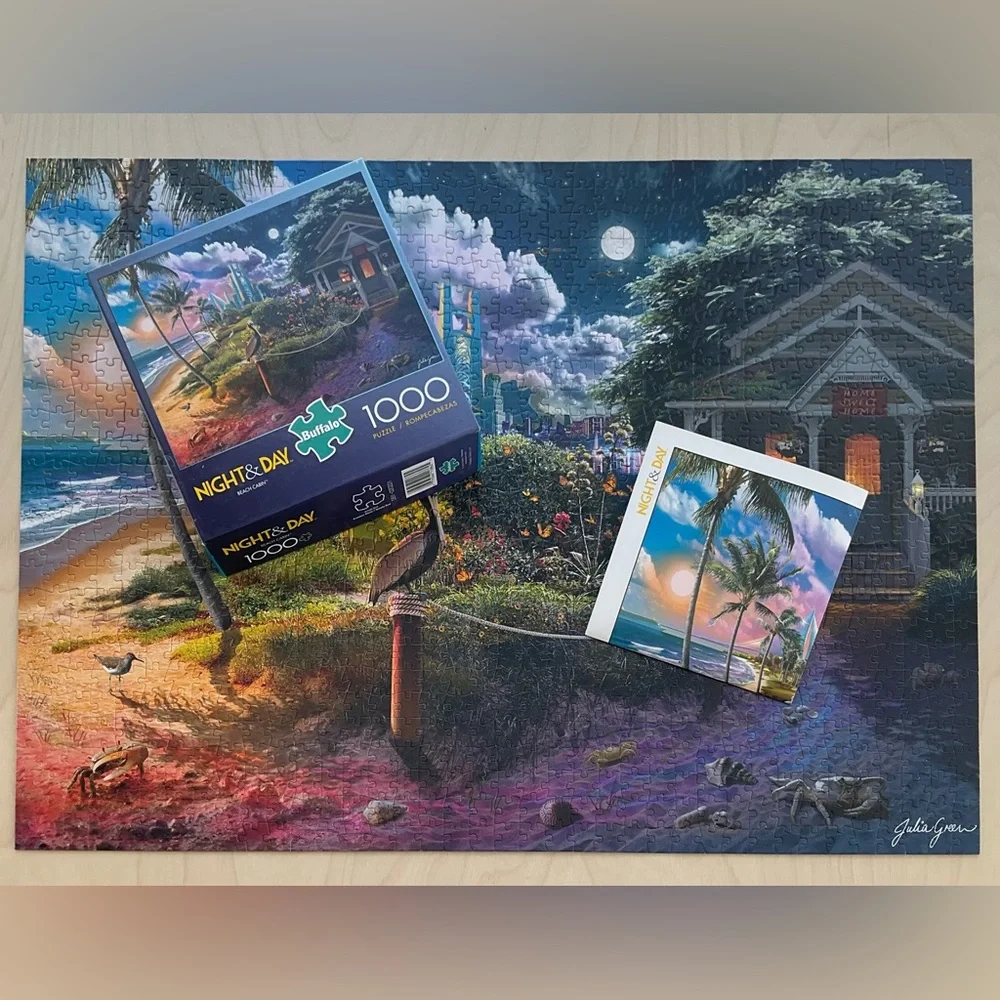 Buffalo Games “Beach Cabin” 1000 piece puzzle - Picture 4 of 5